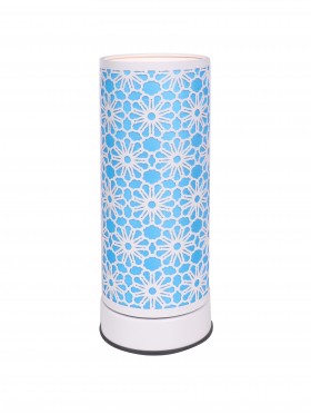 Daisy Flower Cut-out Cylinder Fragrance Touch Lamp with Gift Box